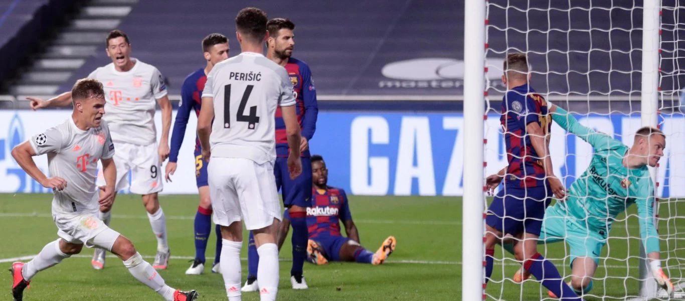 Champions League: Η Μπάγερν Μονάχου διέλυσε με (8-2) την Μπαρτσελόνα!